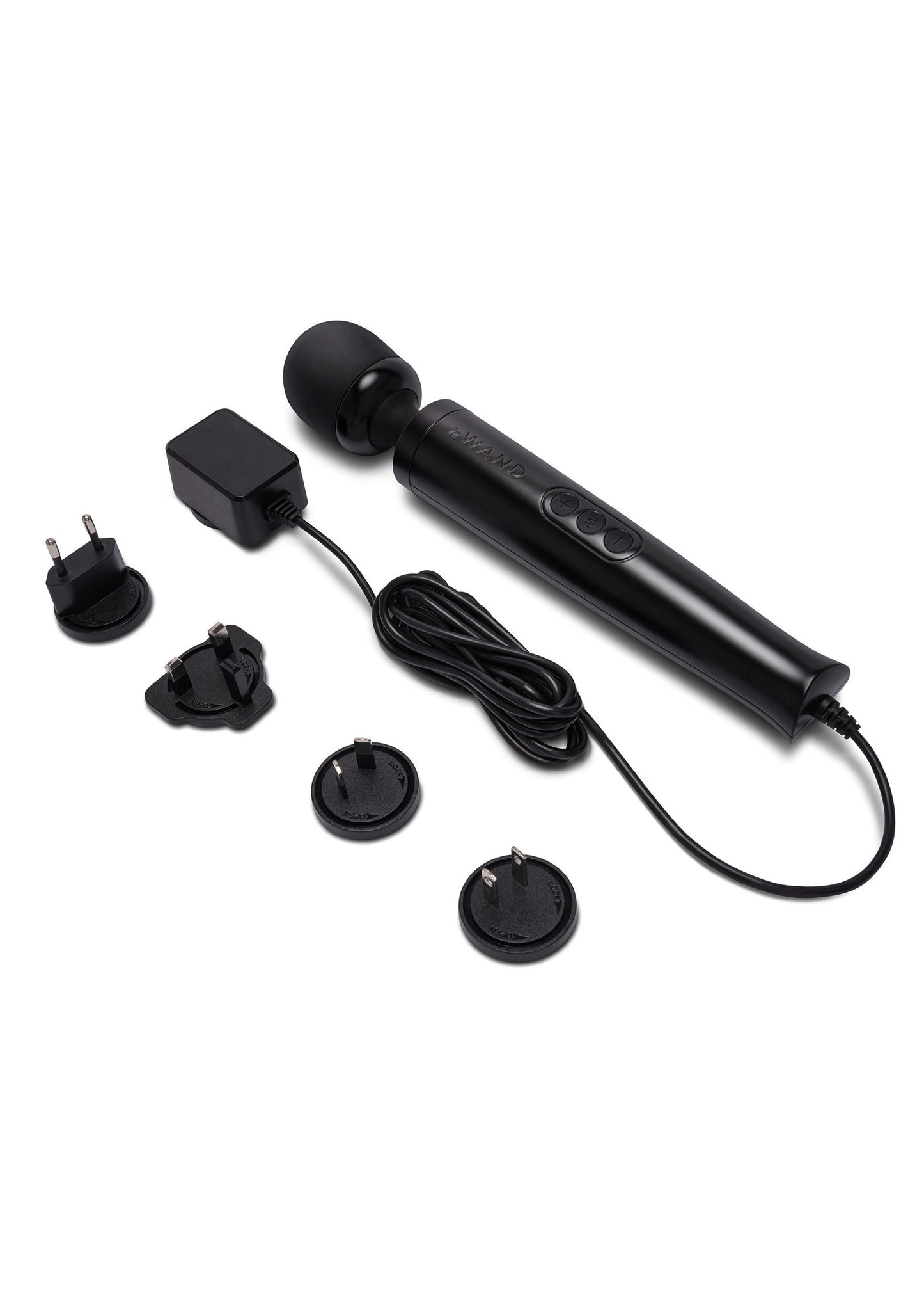 Le Wand Die Cast Plug-In Vibrating Massager BLACK - 3