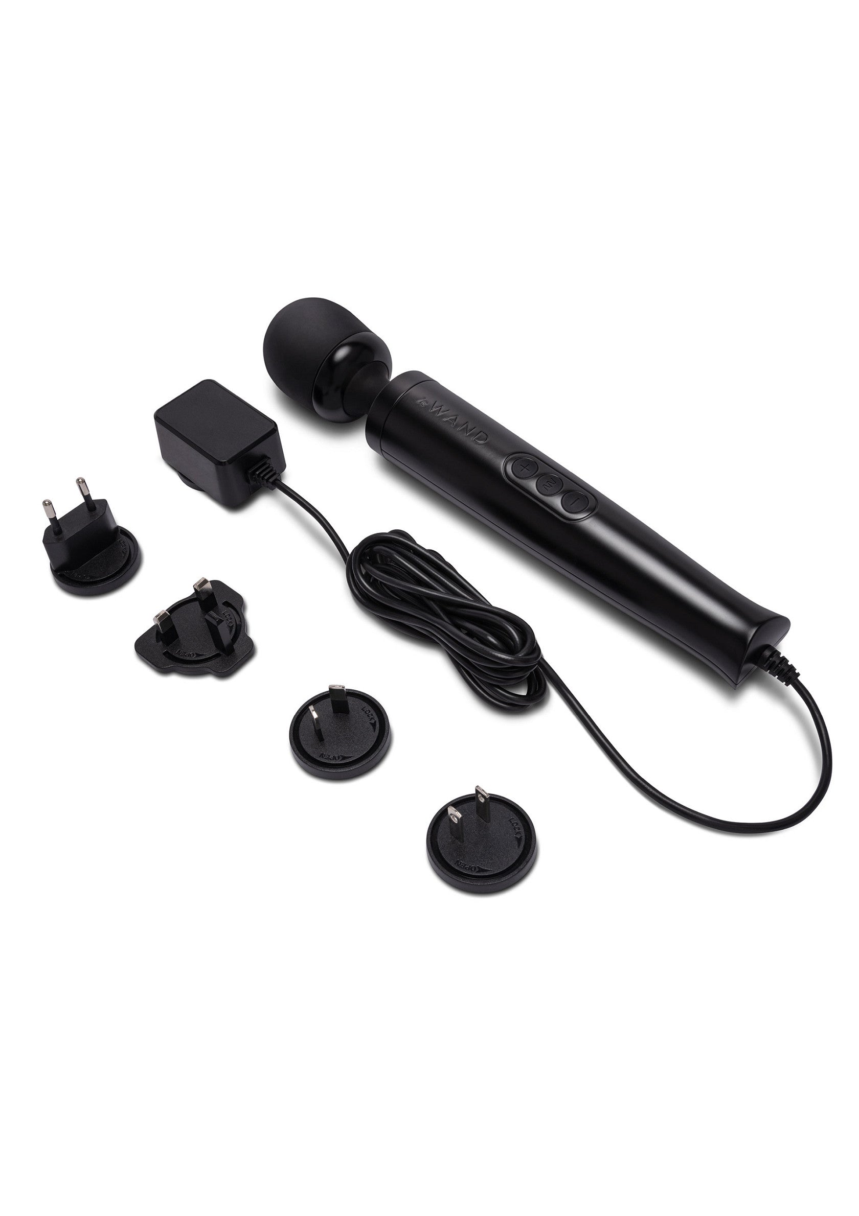 Le Wand Die Cast Plug-In Vibrating Massager BLACK - 3