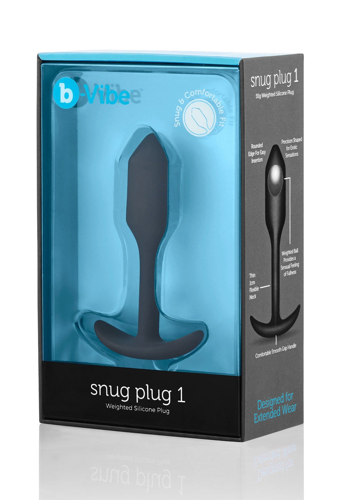 B-Vibe Snug Plug 1 BLACK - 1