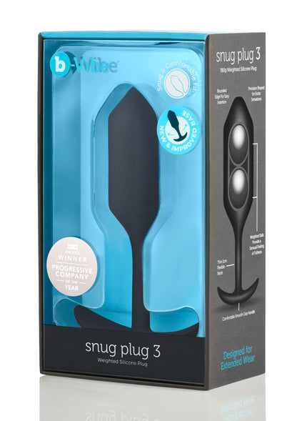 B-Vibe Snug Plug 3 BLACK - 1