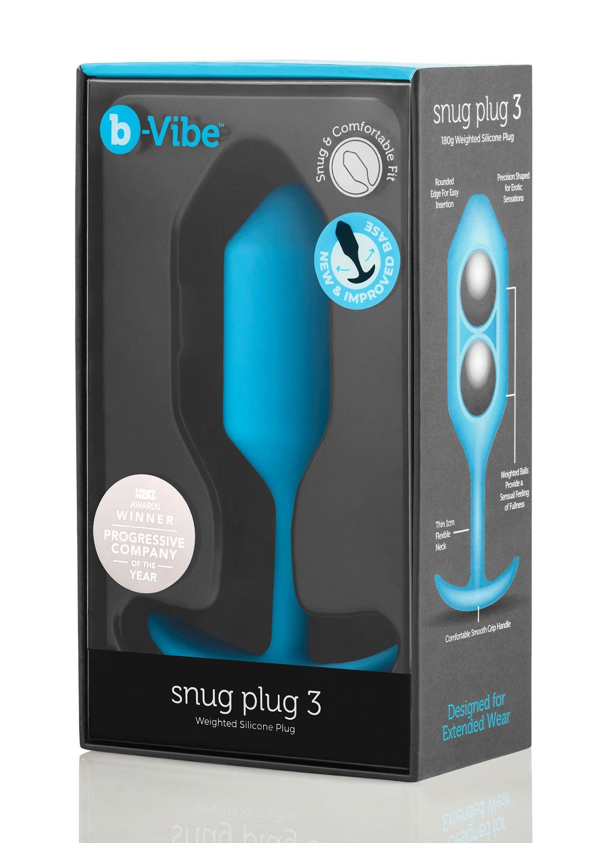 B-Vibe Snug Plug 3 BLUE - 2