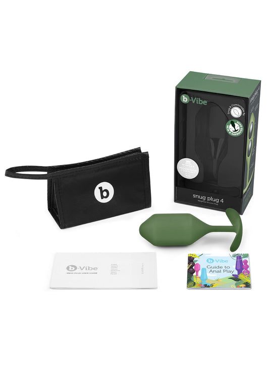 B-Vibe Snug Plug 4 - Green