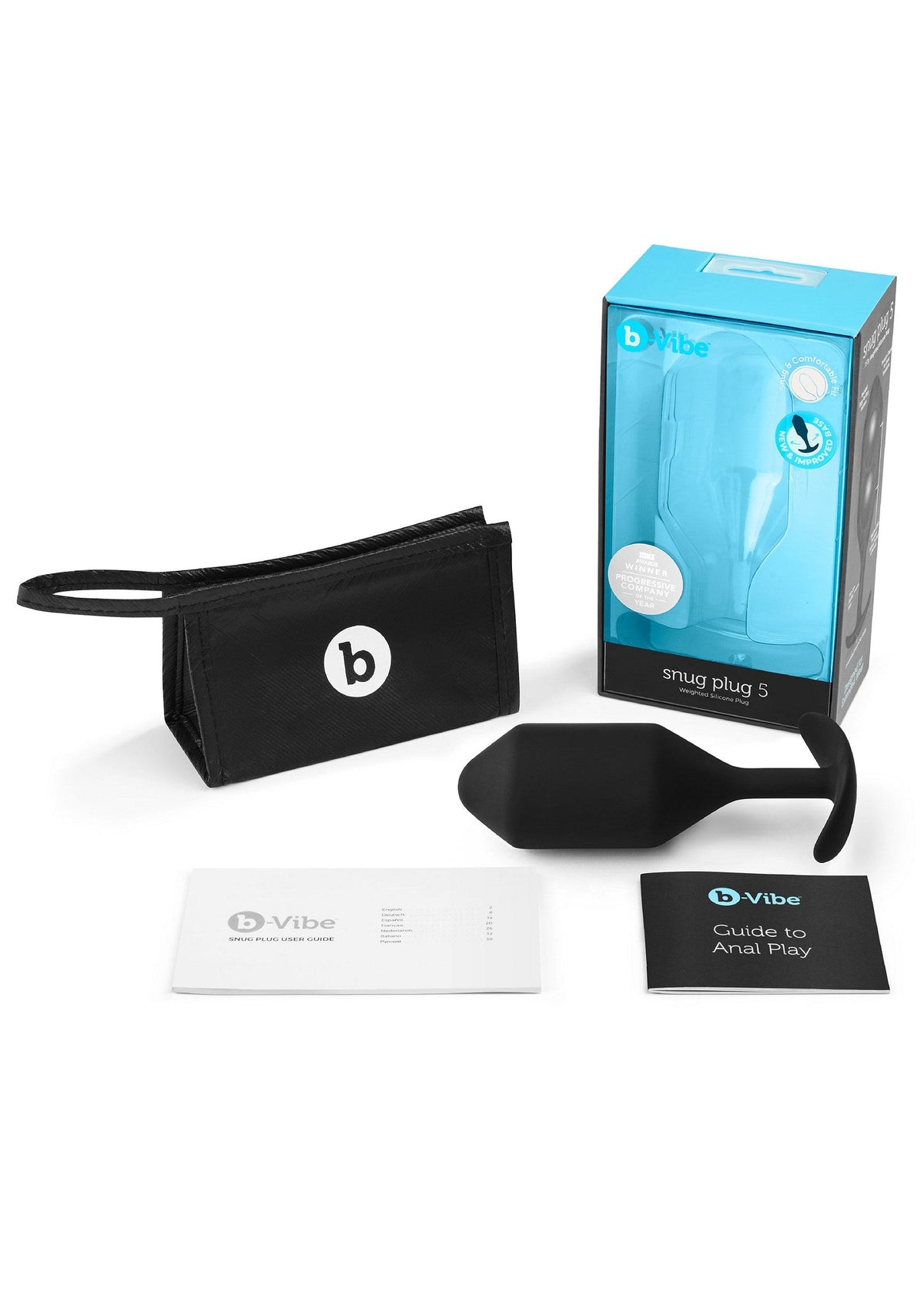 B-Vibe Snug Plug 5 BLACK - 1
