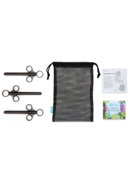 B-Vibe Lube Applicator 3pcs BLACK - 6