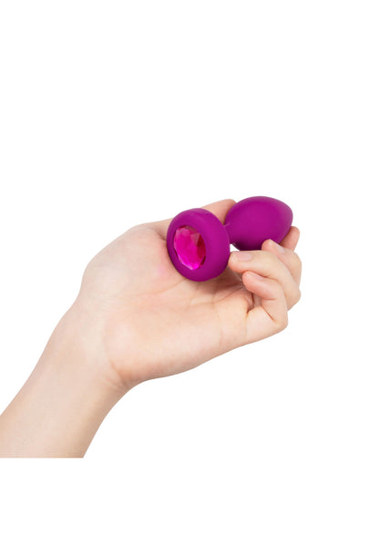 B-Vibe Vibrating Jewel Plug S/M FUCHSIA - 6