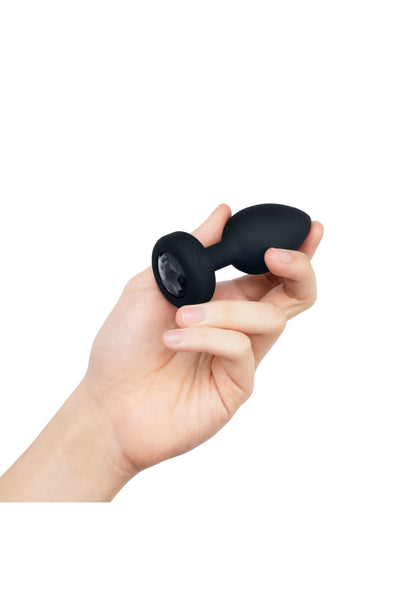 B-Vibe Vibrating Jewel Plug M/L BLACK - 8