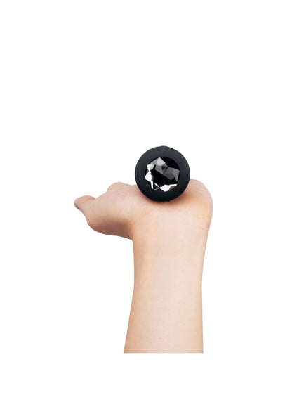 B-Vibe Vibrating Jewel Plug M/L BLACK - 9