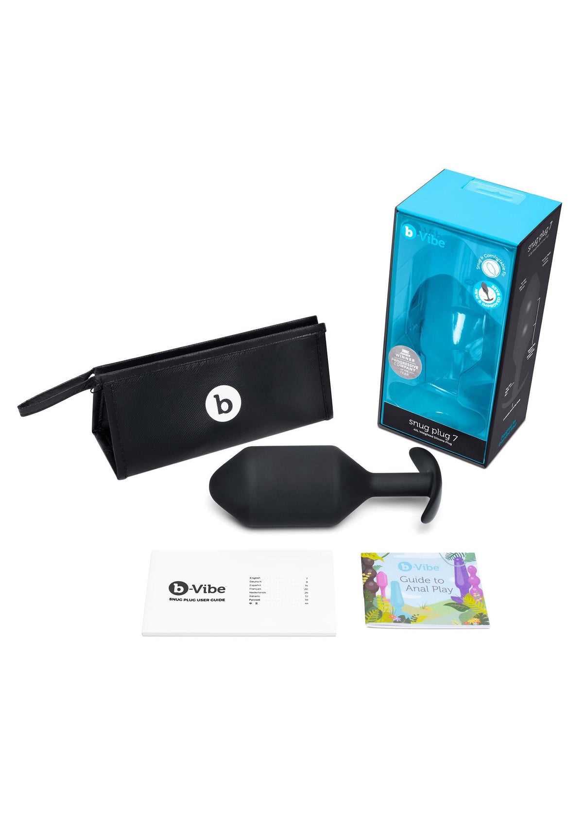B-Vibe Snug Plug 7 BLACK - 1