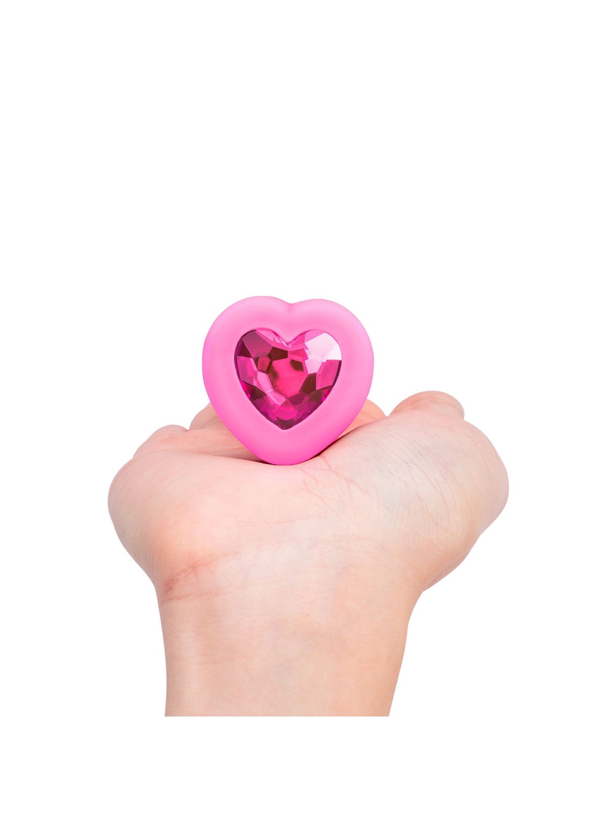B-Vibe Vibrating Heart Plug S/M PINK - 6