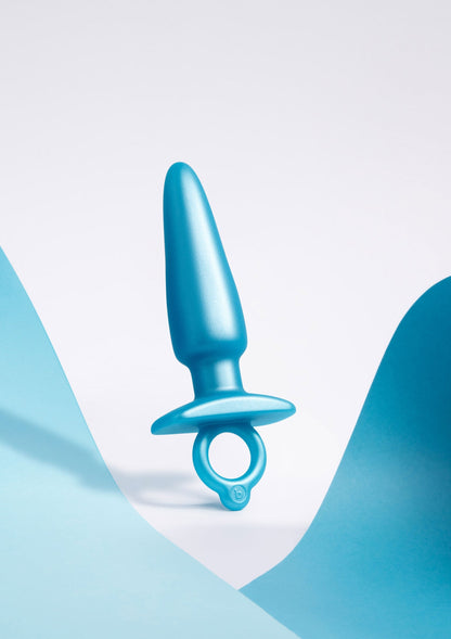 B-Vibe Sleek Plug AQUA - 8