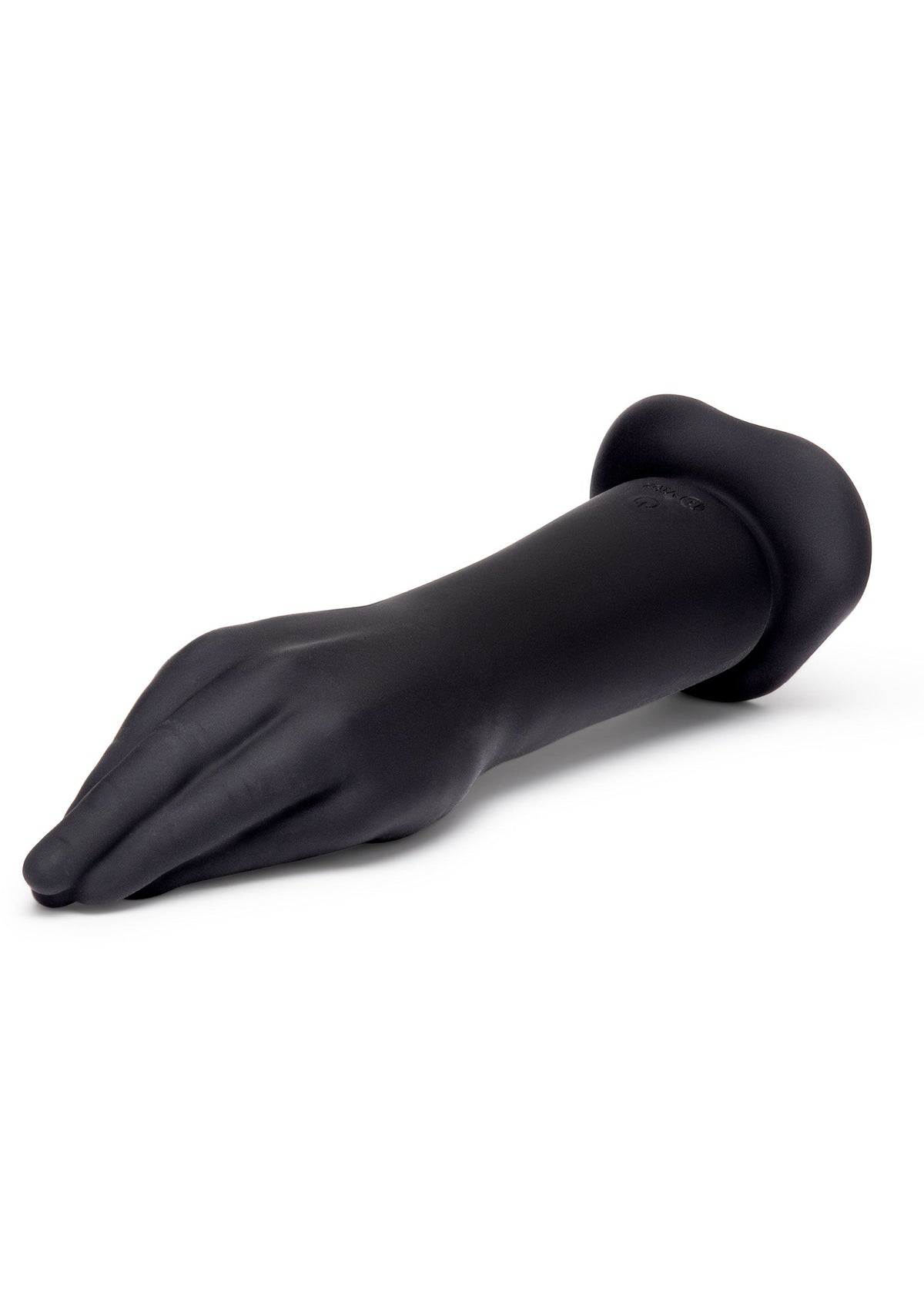 Vibrating Silicone Fisting Dildo BLACK - 4