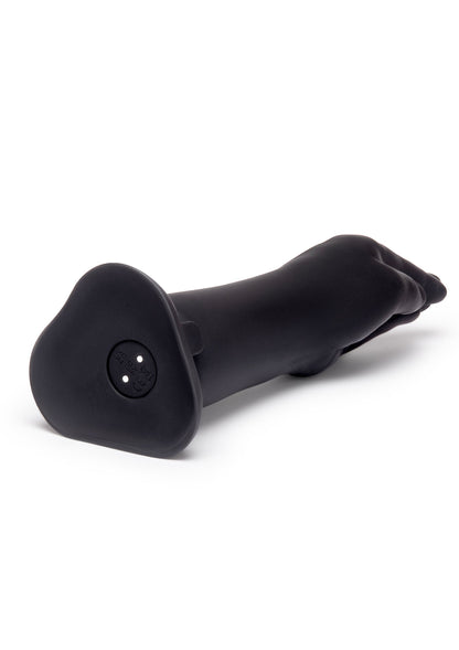 Vibrating Silicone Fisting Dildo BLACK - 5