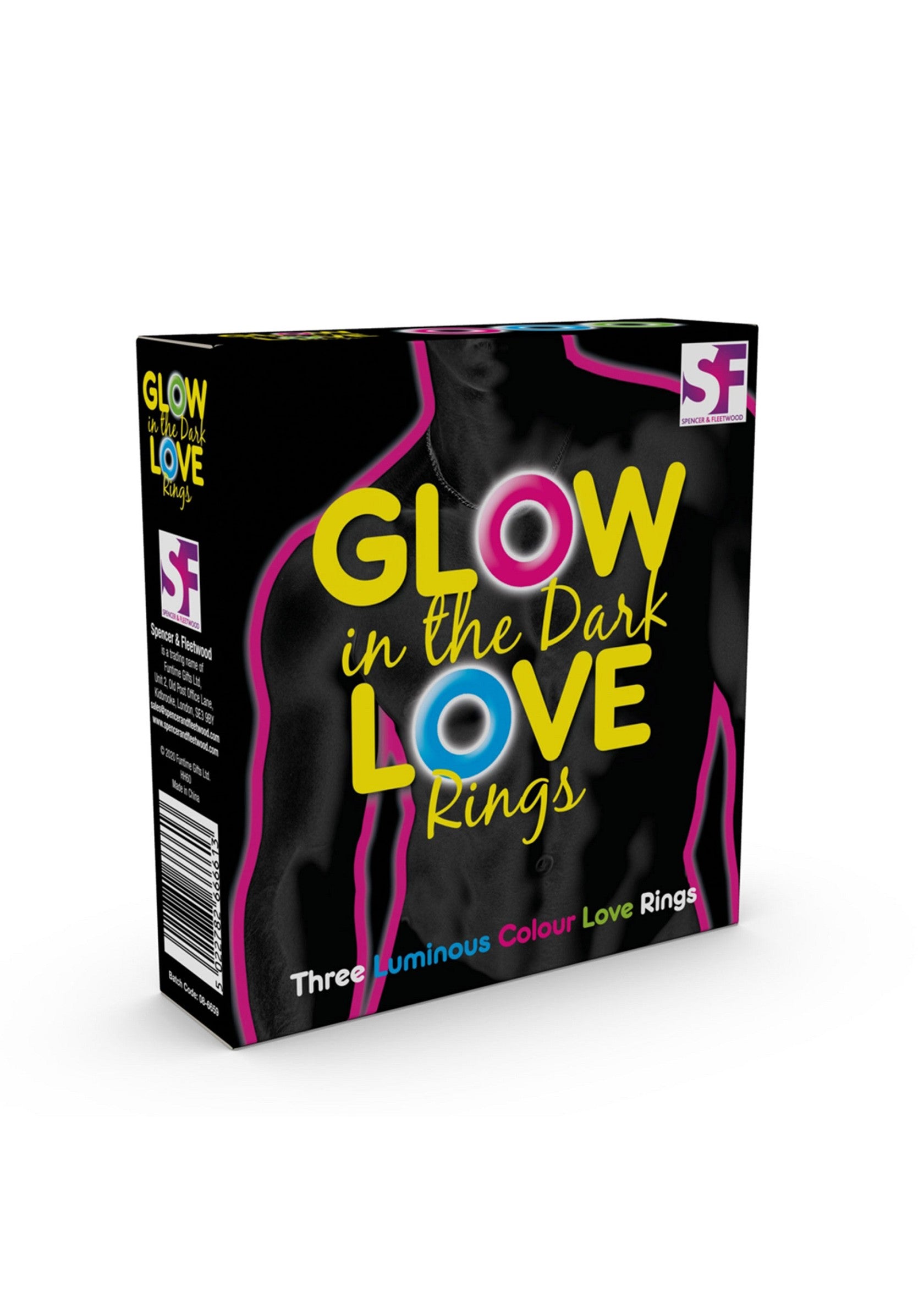 S&F Glow In The Dark Love Rings MULTICOLOR - 3