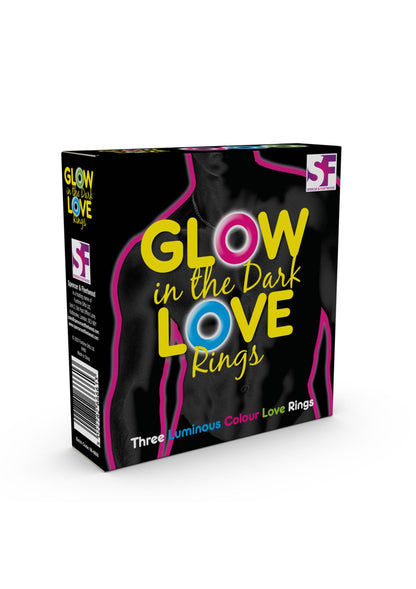 S&F Glow In The Dark Love Rings MULTICOLOR - 3