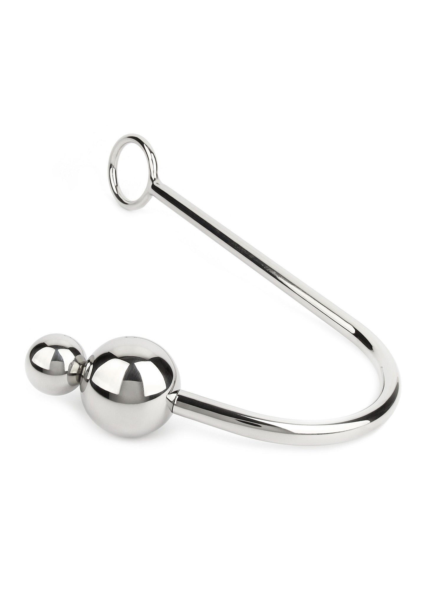 Mr. Steel Anal Hook Double Balls 25+40mm SILVER - 5