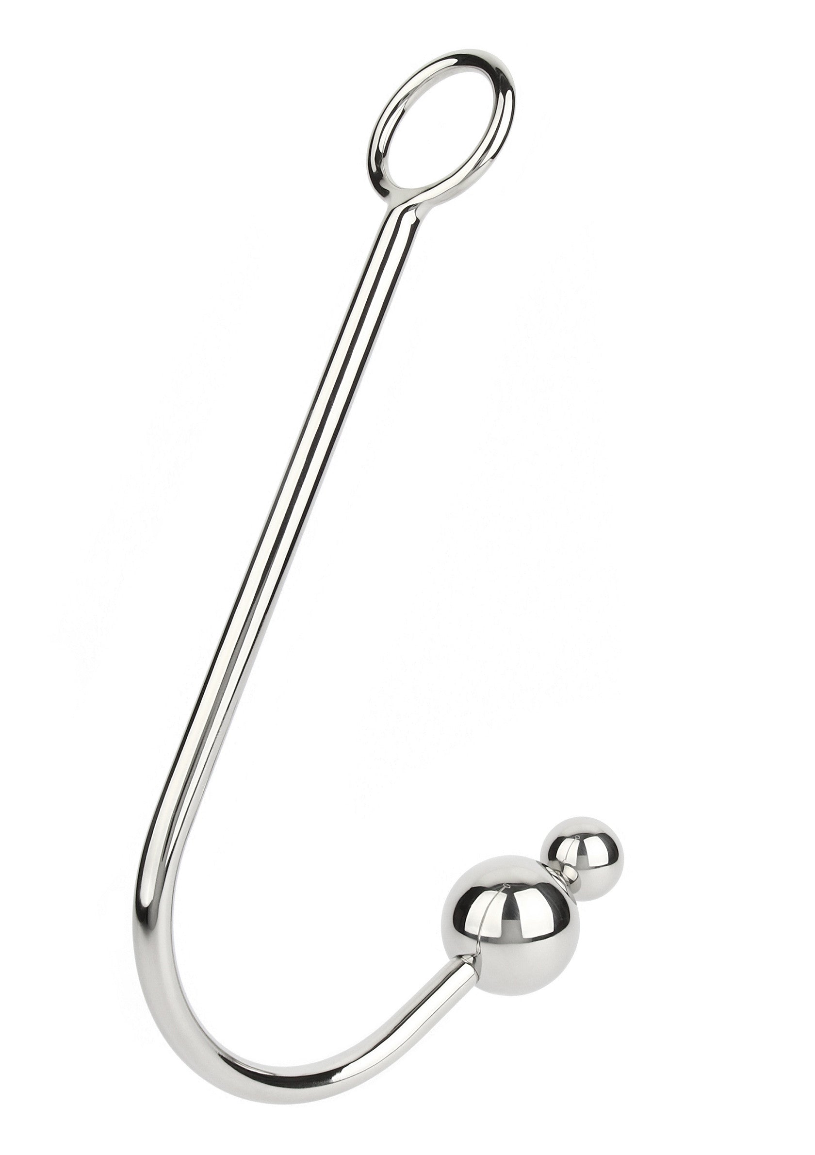 Mr. Steel Anal Hook Double Balls 25+40mm SILVER - 3