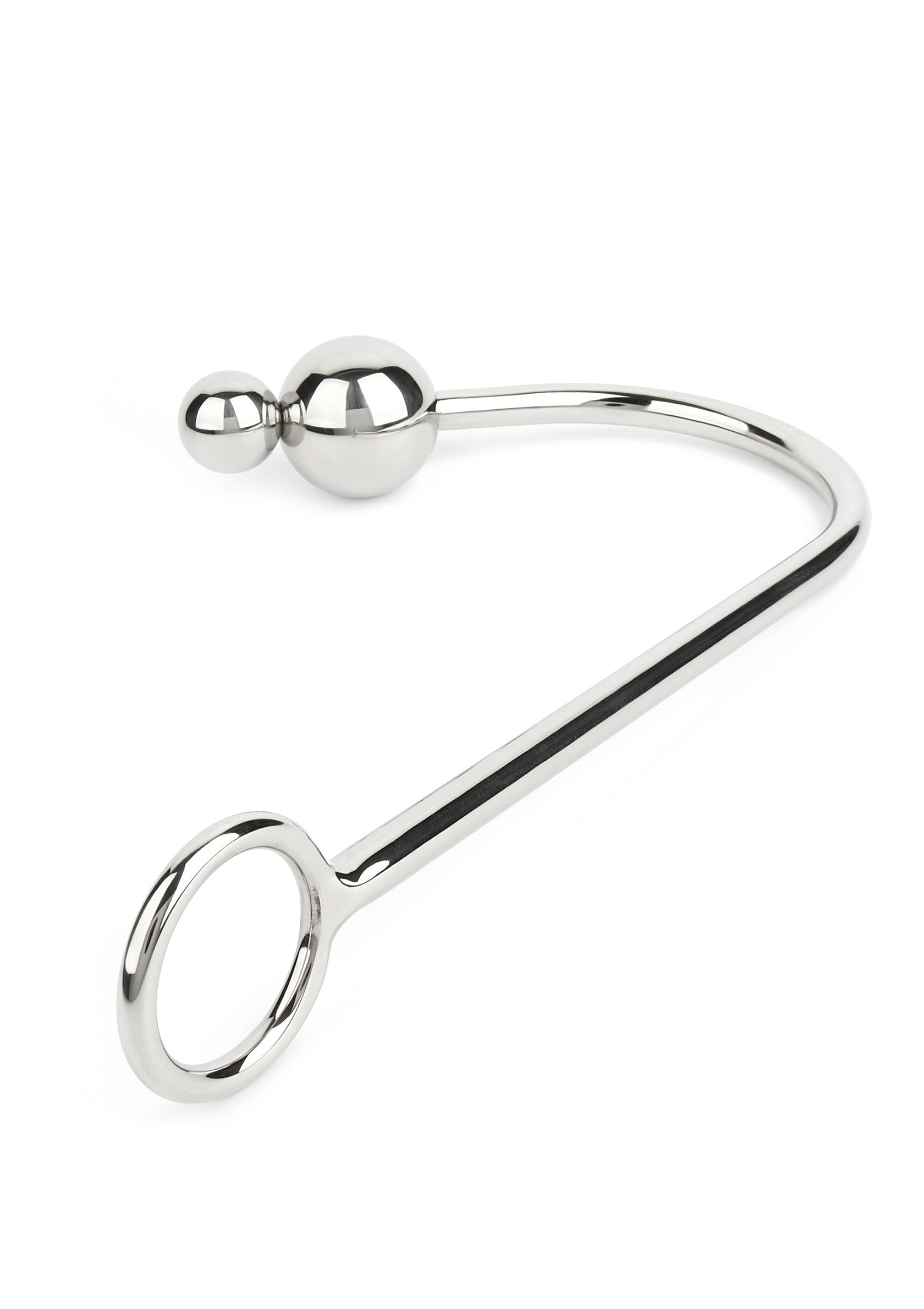 Mr. Steel Anal Hook Double Balls 25+40mm SILVER - 1