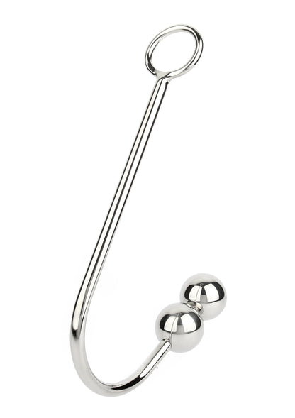 Anal Hook Double Balls 40+40mm SILVER - 3