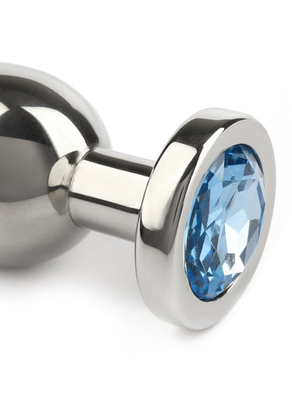 Jewled Butt Plug Small AQUA - 4