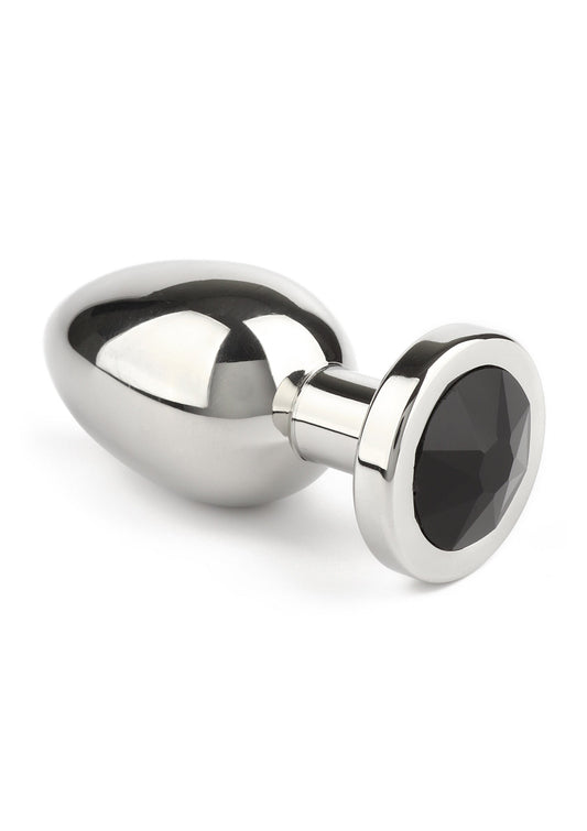 Jewled Butt Plug Small - Zwart