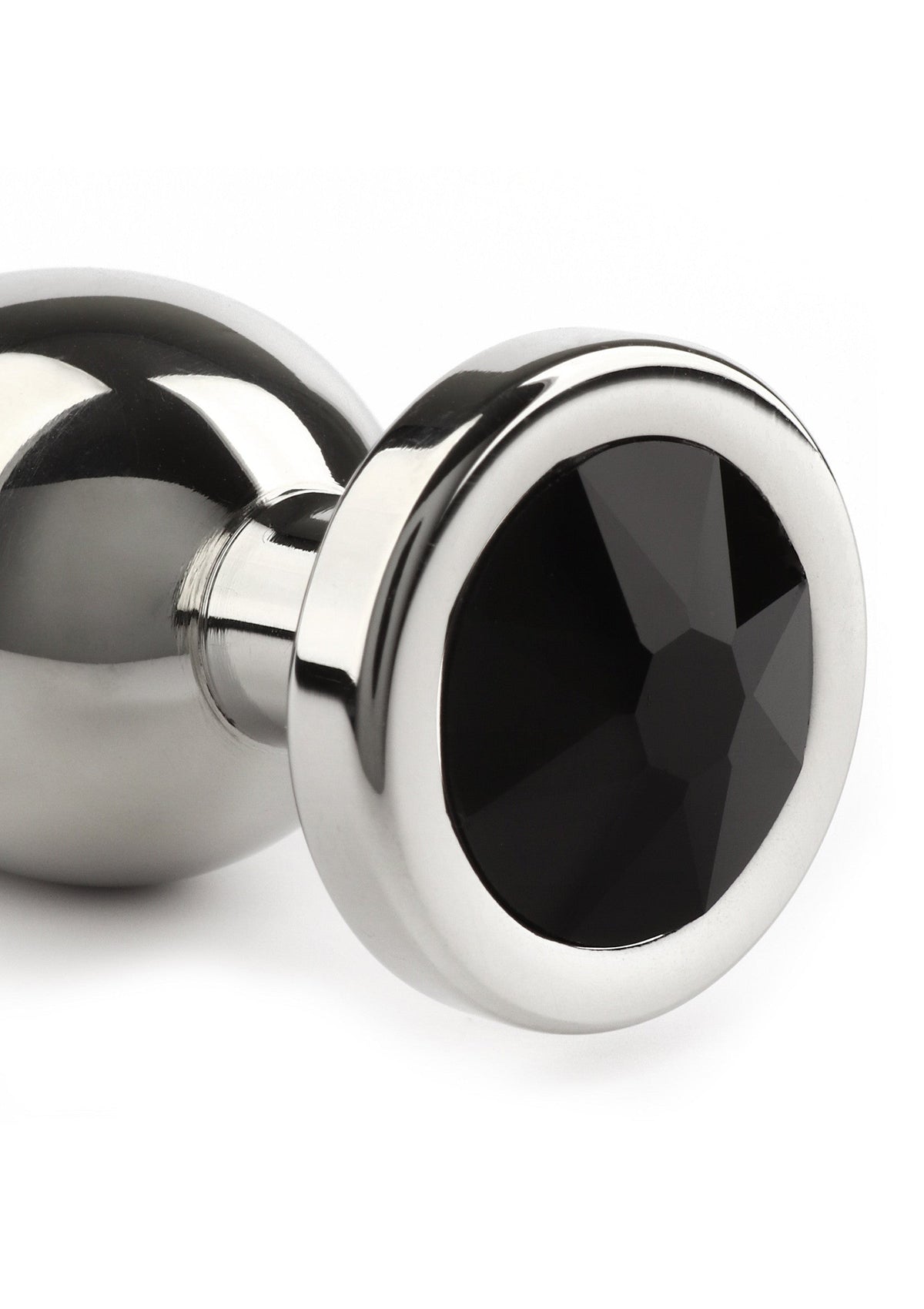 Jewled Butt Plug Small BLACK - 3