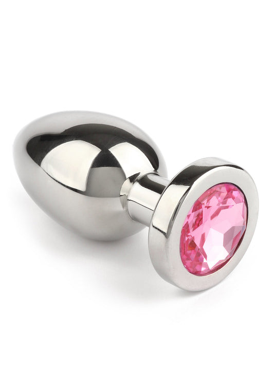 Jewled Butt Plug Small - Roze