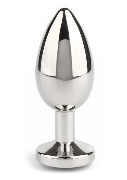 Jewled Butt Plug Medium BLACK - 1