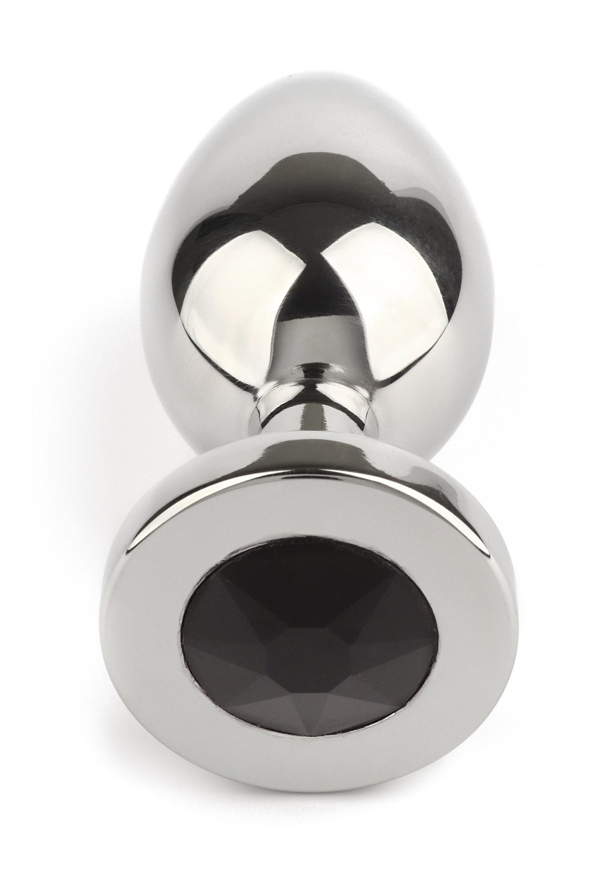 Jewled Butt Plug Medium BLACK - 2