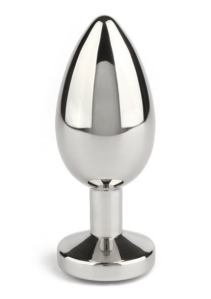 Jewled Butt Plug Medium BLACK - 26