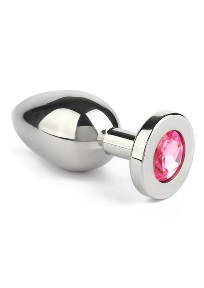 Jewled Butt Plug Medium PINK - 0