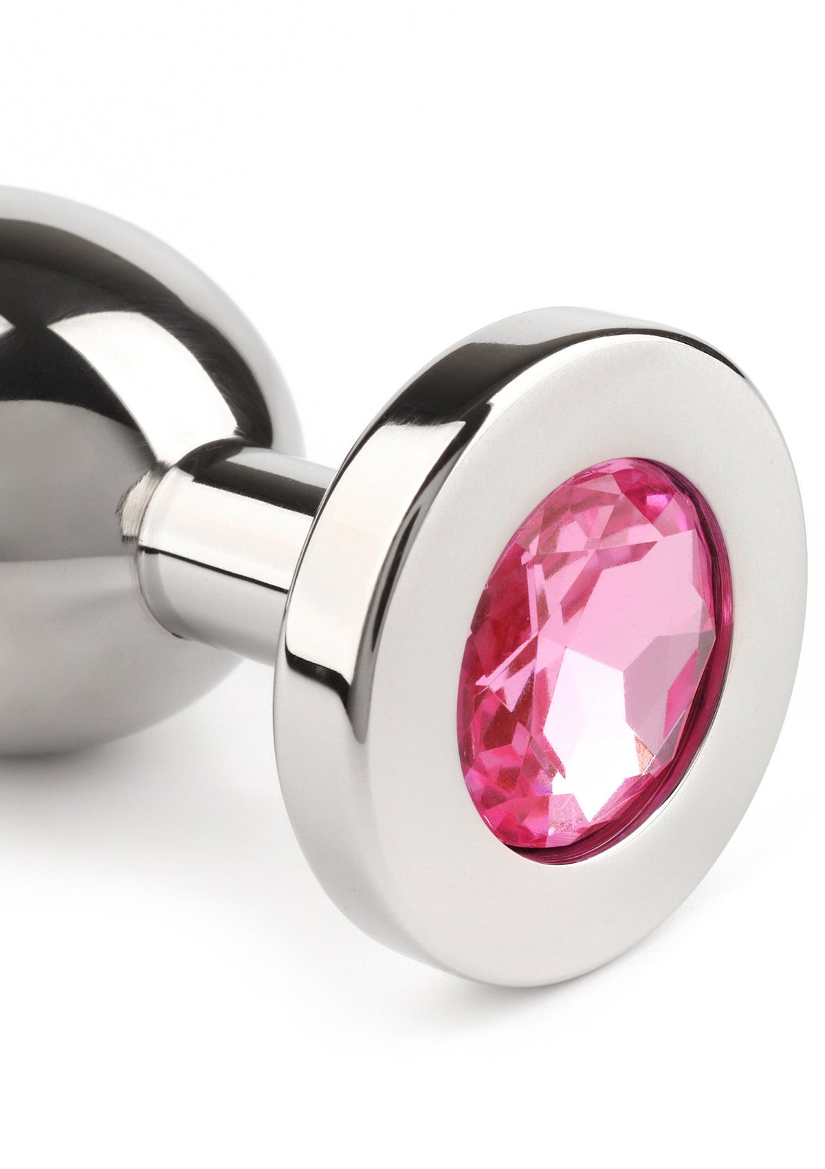 Jewled Butt Plug Medium PINK - 4