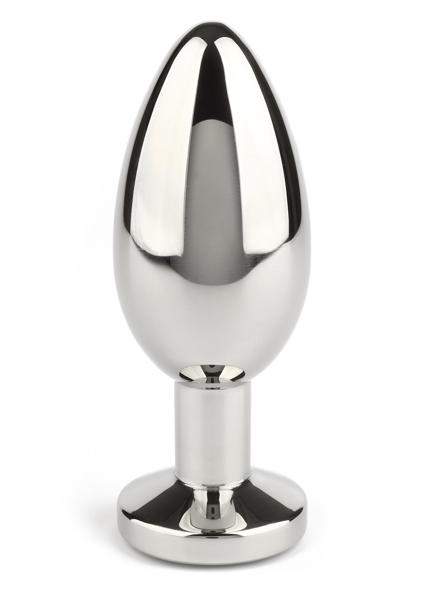 Mr. Steel Jewled Butt Plug Large BLACK - 2