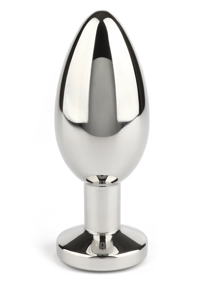 Jewled Butt Plug Large BLACK - 1