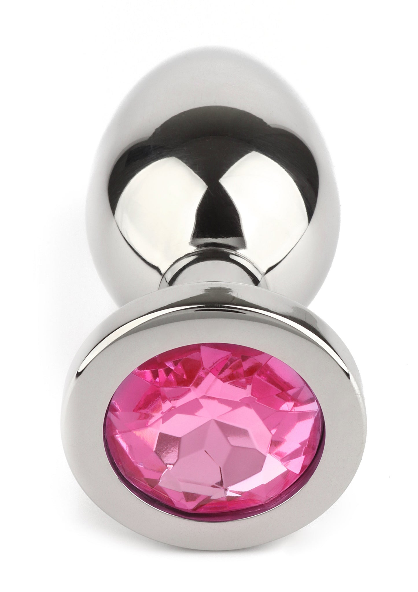 Mr. Steel Jewled Butt Plug Large PINK - 6
