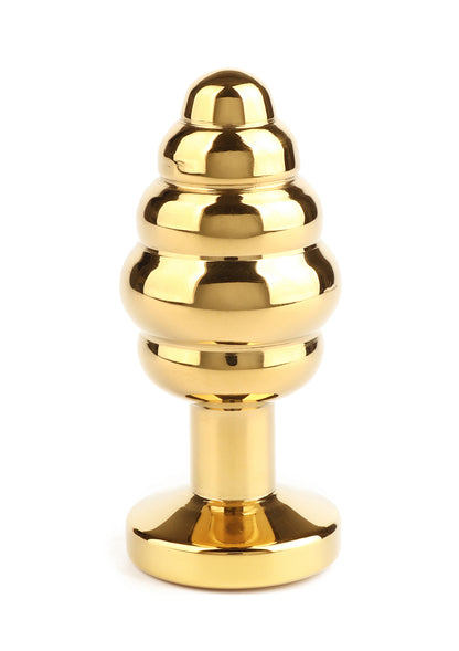Mr. Steel Twister ButtPlug Small GOLD - 3