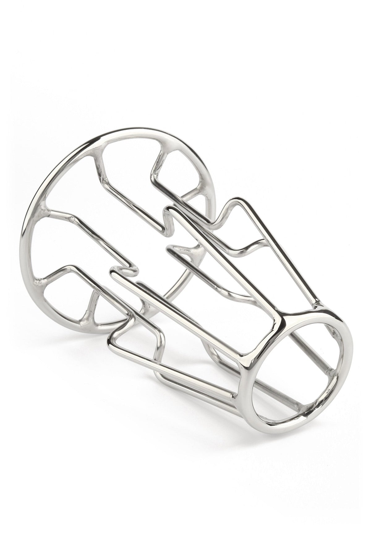 Trapezoid Anal Plug Medium SILVER - 3
