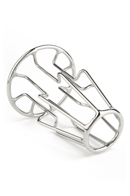 Trapezoid Anal Plug Medium SILVER - 3