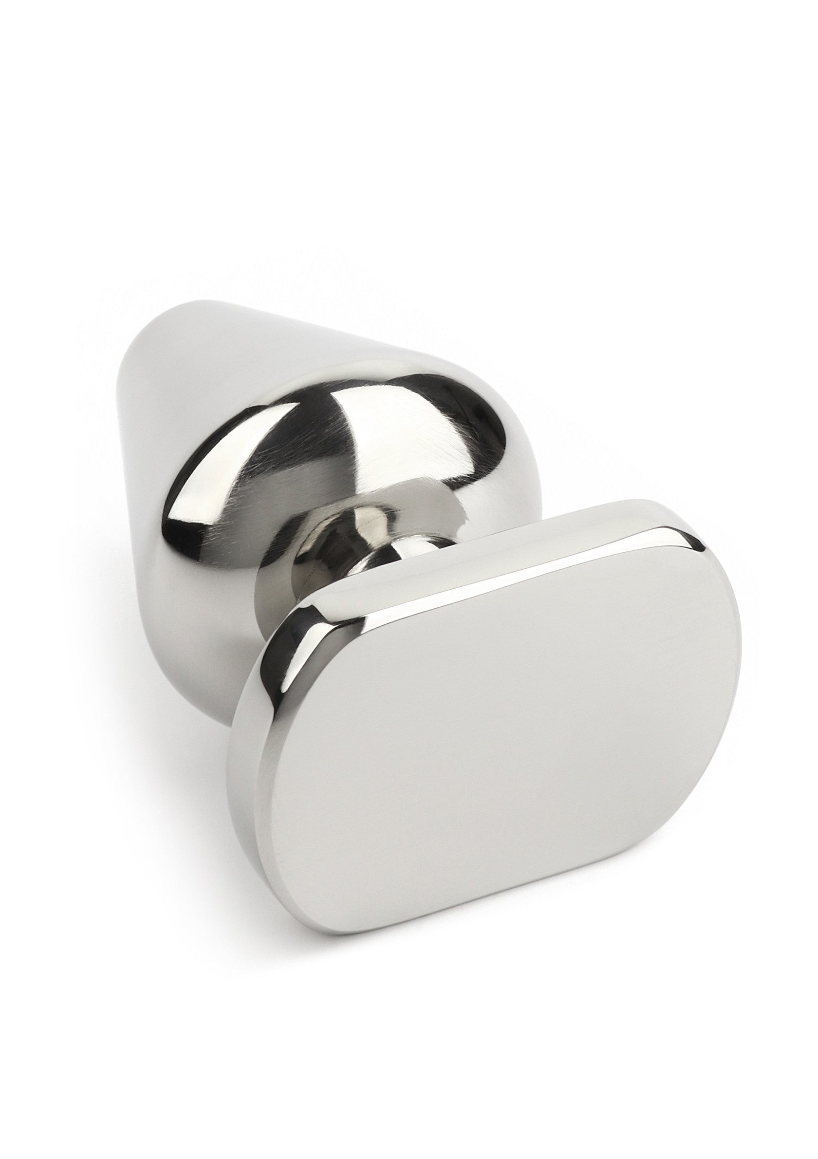 Mr. Steel Heavy Steel Butt Plug Small SILVER - 4