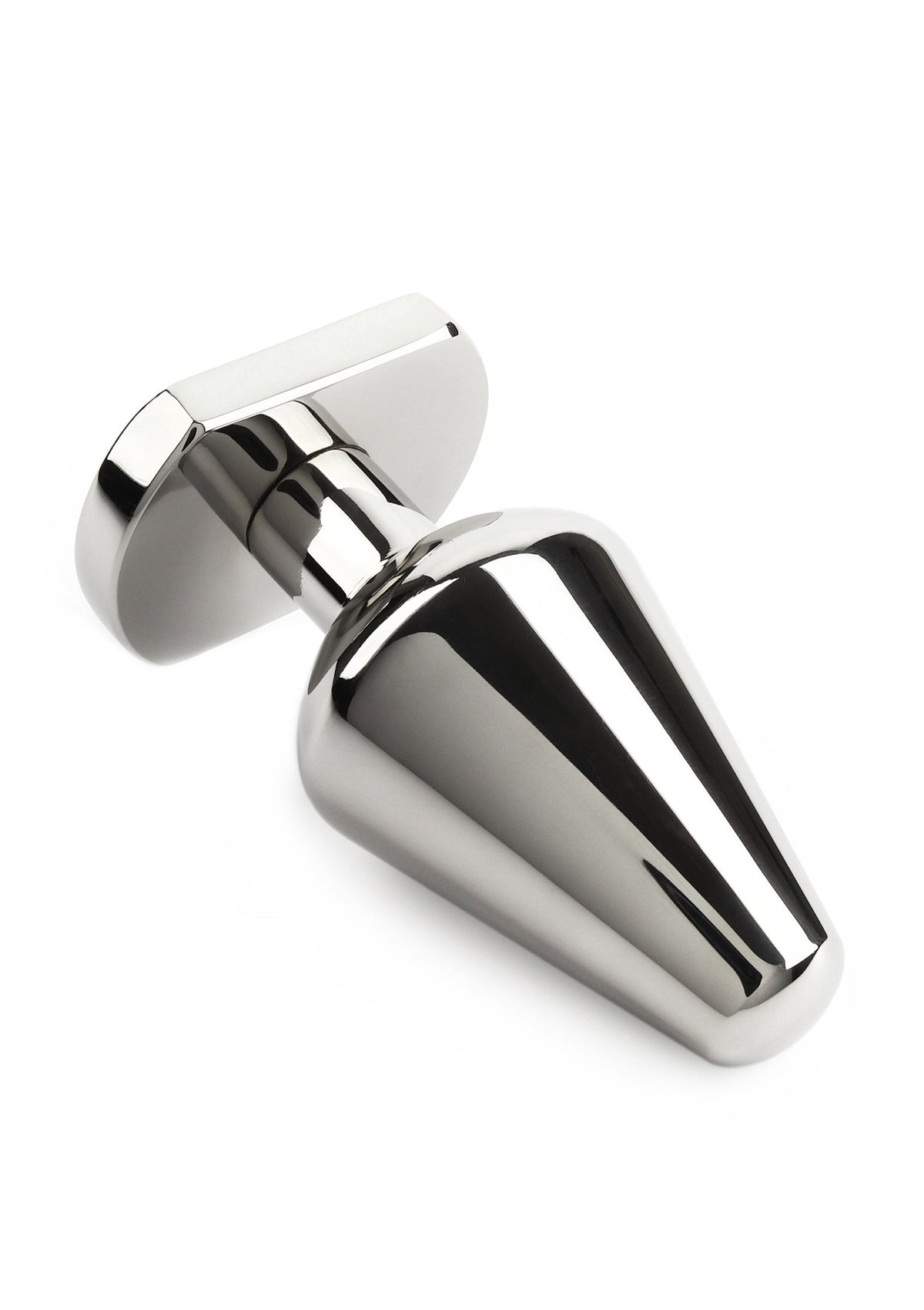 Heavy Steel Butt Plug Medium SILVER - 0