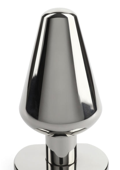 Mr. Steel Heavy Steel Butt Plug Medium SILVER - 2
