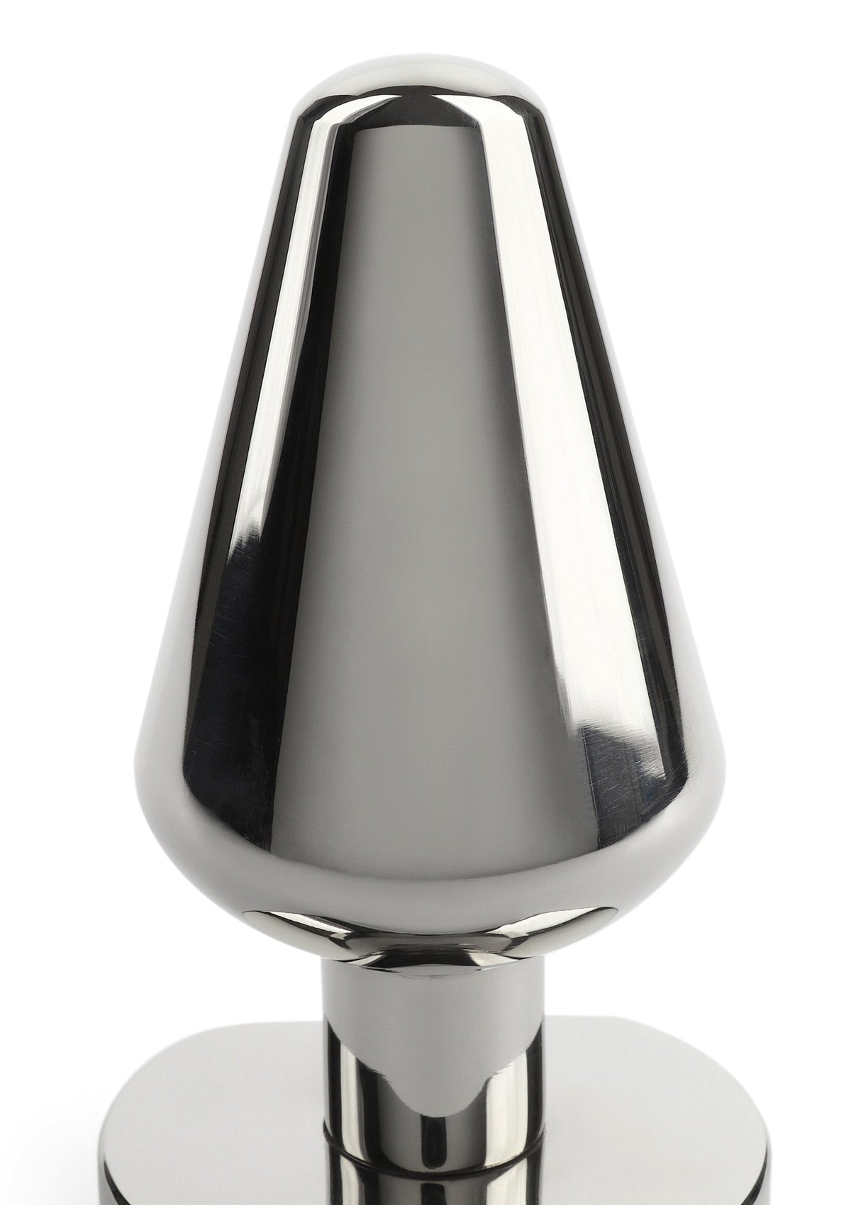 Heavy Steel Butt Plug Medium SILVER - 5