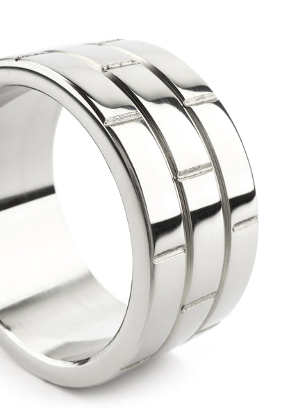 Mr. Steel The Wall C-Ring 45mm SILVER - 4