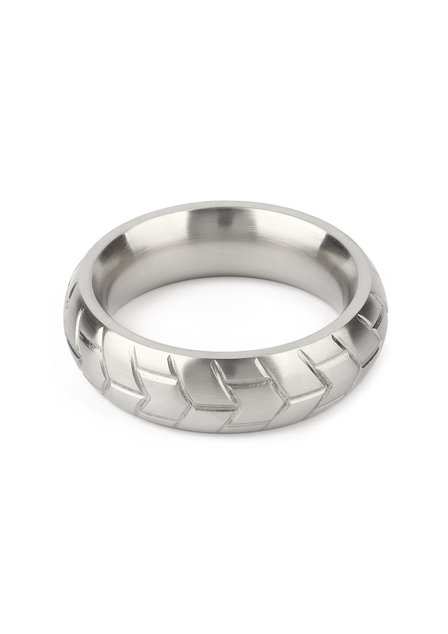 Mr. Steel MeGa Tire C-Ring Satin 45mm SILVER - 1