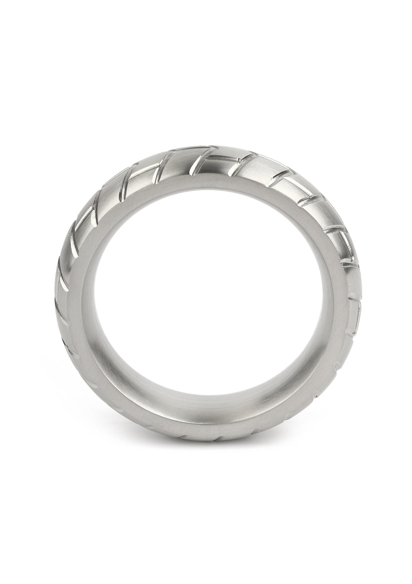 Mr. Steel MeGa Tire C-Ring Satin 50mm SILVER - 2
