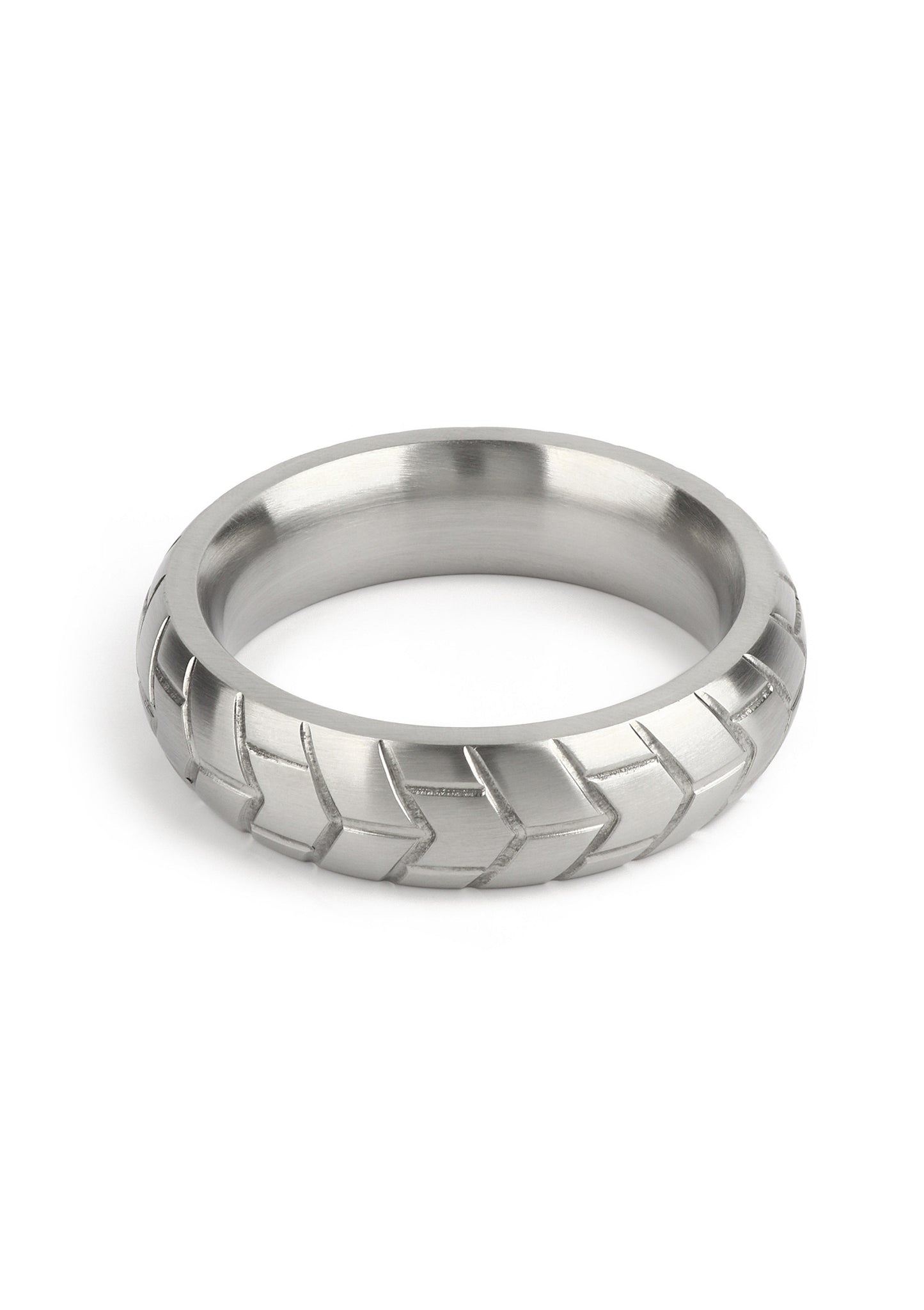 Mr. Steel MeGa Tire C-Ring Satin 50mm SILVER - 0