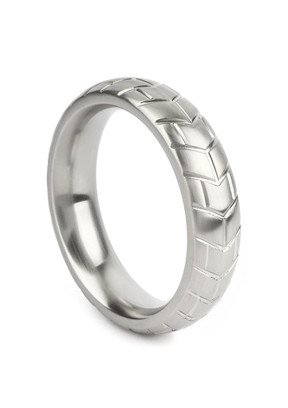 Mr. Steel MeGa Tire C-Ring Satin 55mm SILVER - 0