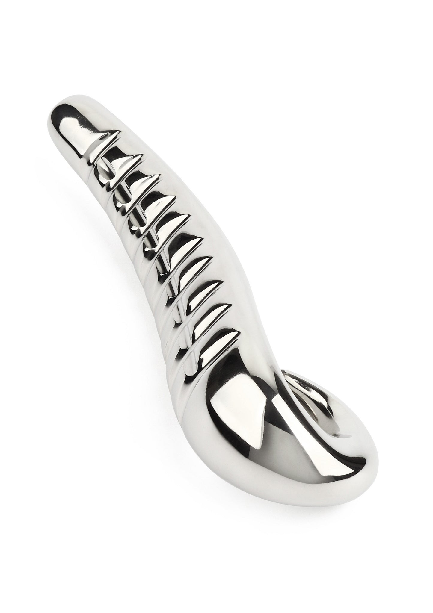 Mr. Steel Devil's Tongue Dildo SILVER - 2