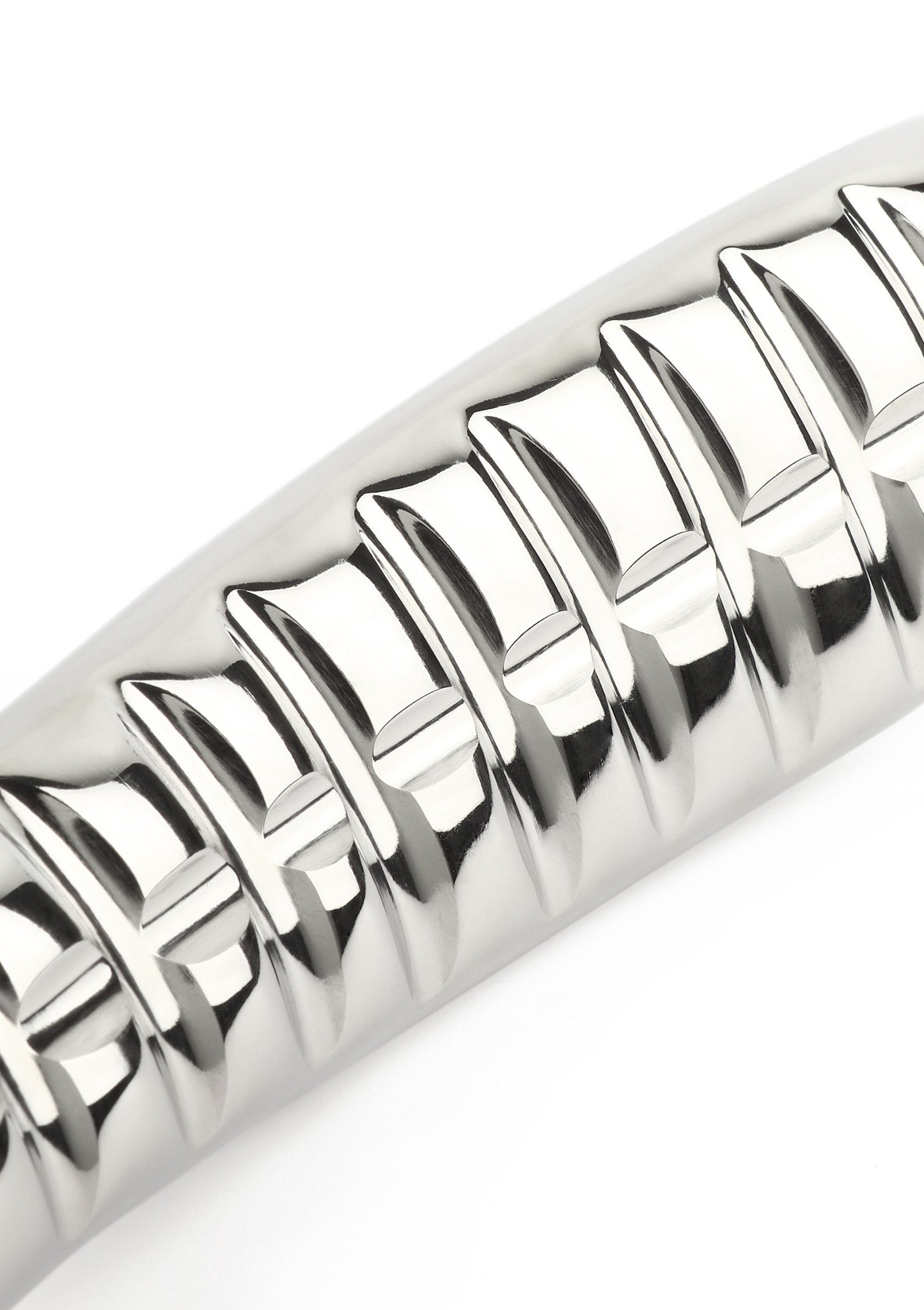 Mr. Steel Devil's Tongue Dildo SILVER - 6