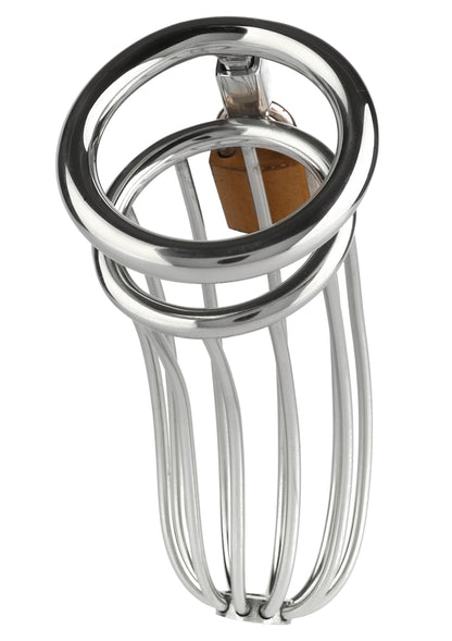 Mr. Steel The Man Slut Cock Cage SILVER - 1