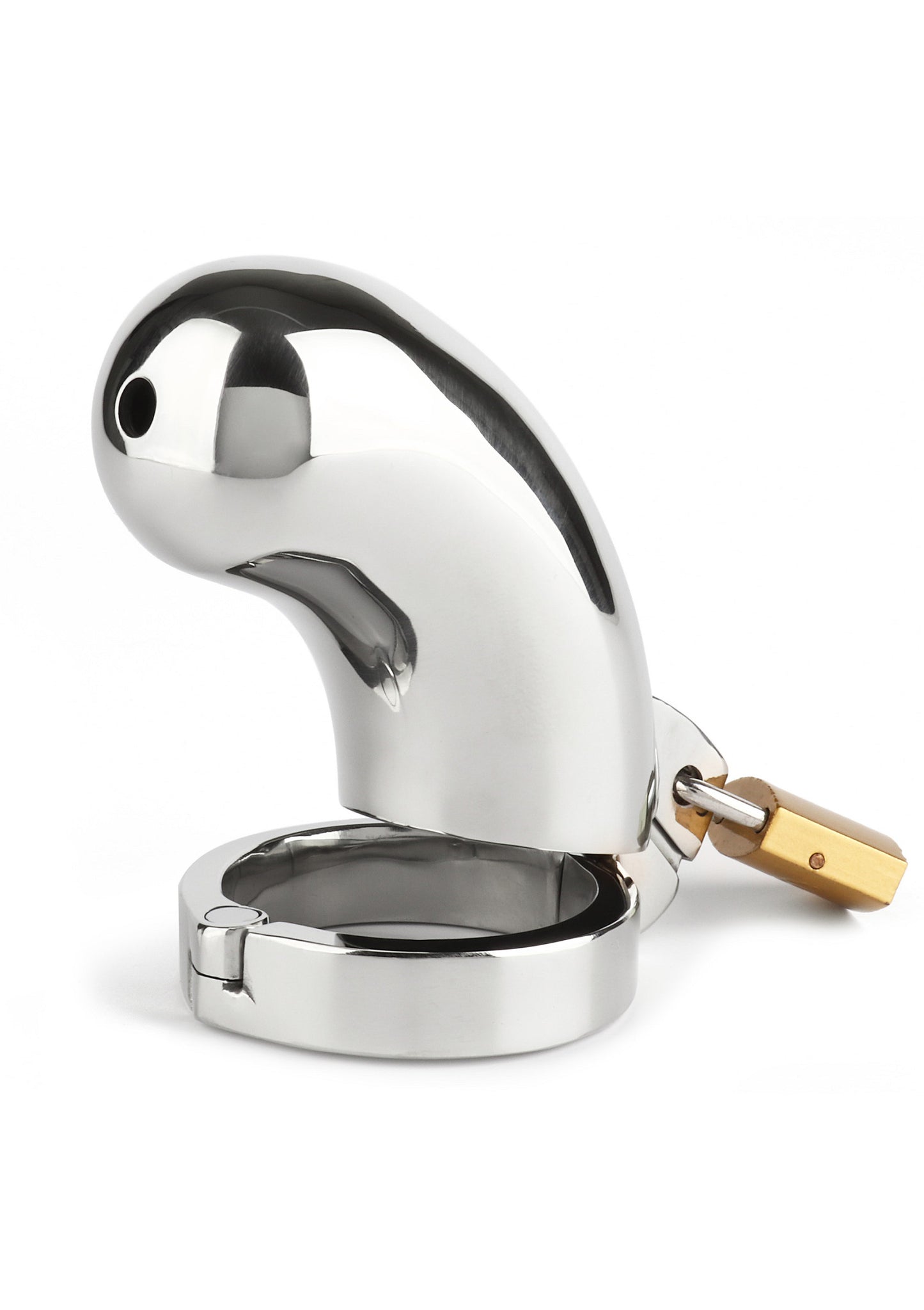 Mr. Steel The Brig Male Chastity Device SILVER - 1